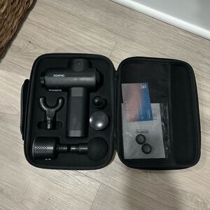 RENPHO Black Massage Gun Set hot/cold